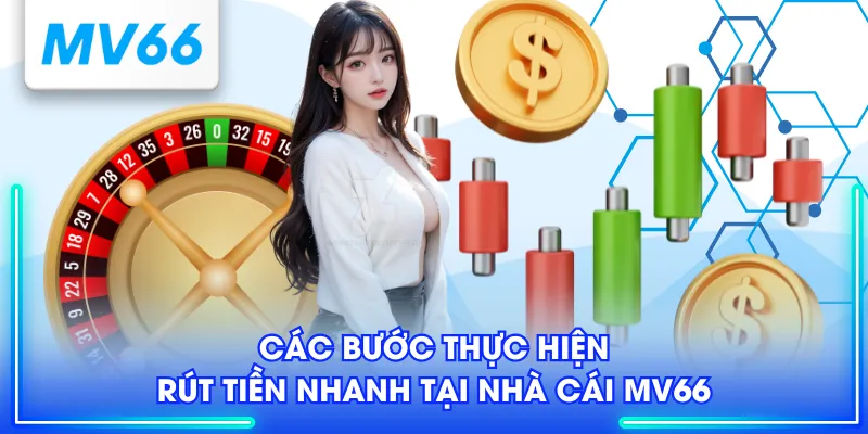 Các bước thực hiện rút tiền nhanh tại nhà cái MV66