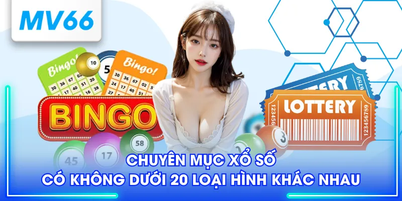 Chuyên mục xổ số có không dưới 20 loại hình khác nhau
