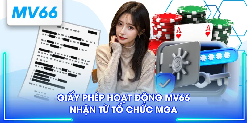 Giấy phép hoạt động MV66 nhận từ tổ chức MGA